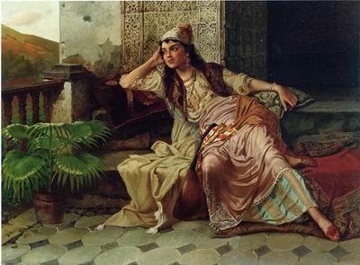 Arab or Arabic people and life. Orientalism oil paintings 614